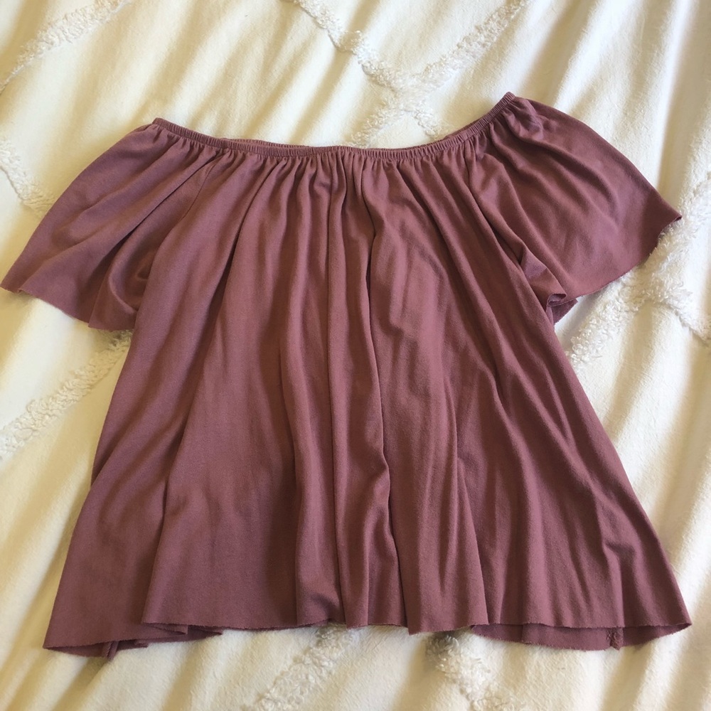 Purple off the shoulder top